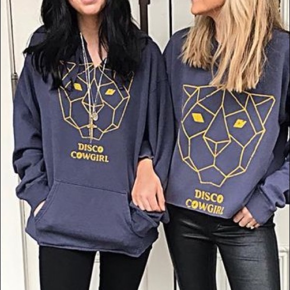 Disco Cowgirl Predators Jaguar Head Hoodie Sweatshirt, Large - Picture 15 of 16